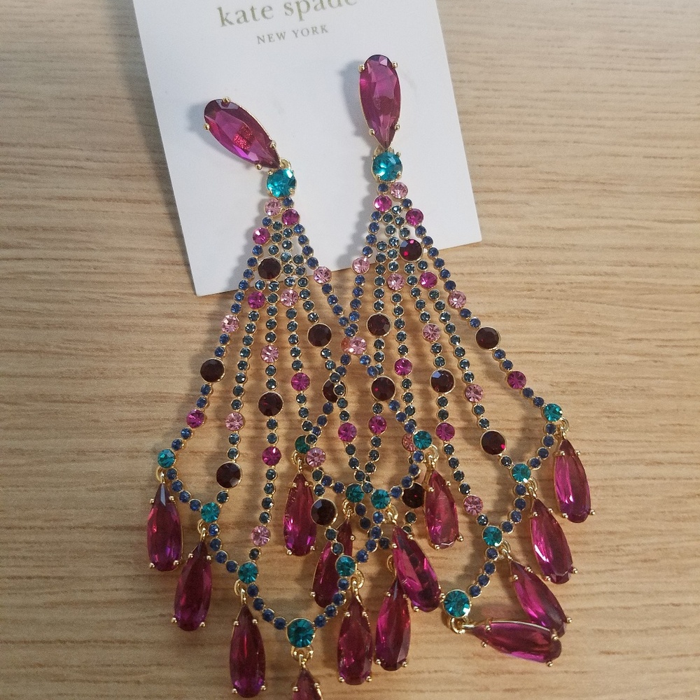 Kate Spade Chandelier Cascade Statement Earrings